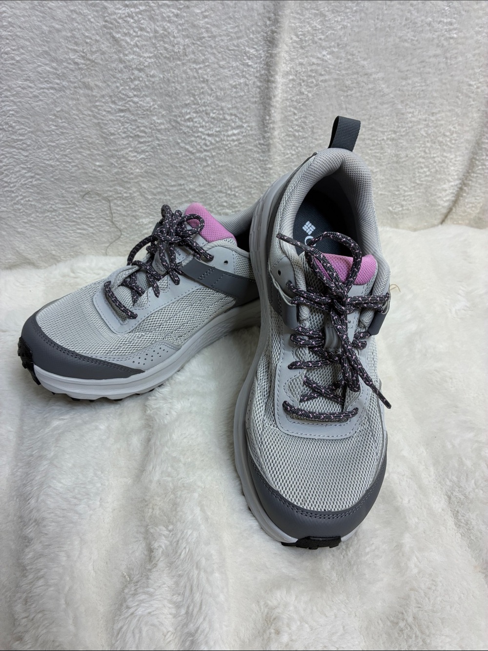 Columbia Women's Gray and Pink Trail Athletic Sneakers